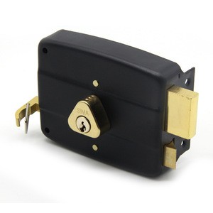 Brass lock cylinder anti-theft rim Middle East door rim lock