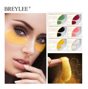BREYLEE 24K Gold Eye Serum Rye Mask Collagen Gel Anti Wrinkle Puffiness Eye Patch Face Skin Care Anti-aging Sheet Mask
