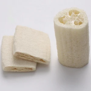 C002 Si gua luo Hot Selling natural 5 INCHES length compressed  loofah sponge loofah pad