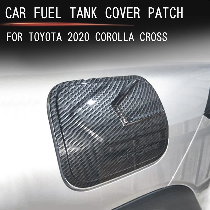 Car Fuel Tank  Decorative Sticker Body Exterior Sequins For Toyota Corolla  cross 2020 Exterior fuel tank decorative cover