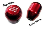 Car shifter knob Aluminum Alloy 5-Speed Car Manual Gear Shifter Stick Shift Knob
