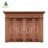 Carved Design High Quality Luxury Double entry villas copper door metal entry doors design