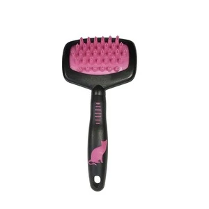Cat massage shampoo brush, rubber soft pins massage comb for cats