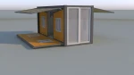 CCCC Prefab steel structure office shed building plant design folding container