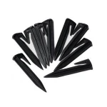 CE RoHS 8.5CM Special Length Black Plastic Nail Peg For Garden Fxing Ground Cover
