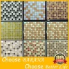 ceramic mosaic tiles Acid-proof Decorative Golden and Silver Mixed Glass Mosaic Tile Bathroom Wall Tiles Price