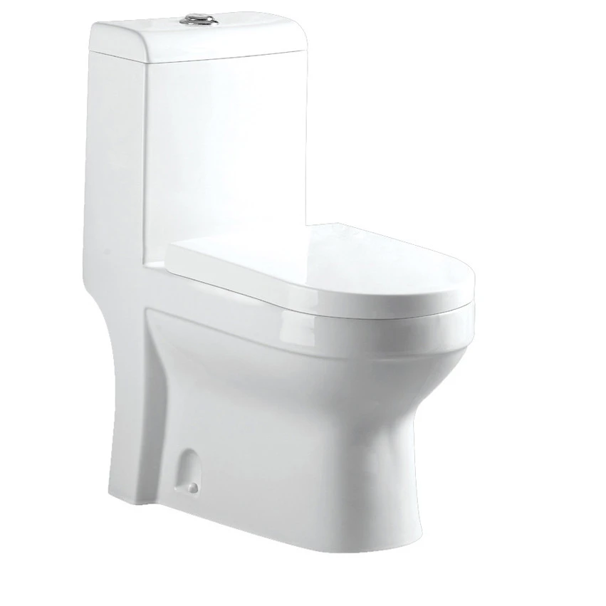 Chaozhou factory supply hot sale one piece toilet wc porcelain washdown floor mounted cheap toilet for bathroom with toilet seat