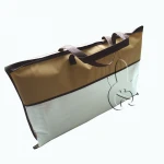 cheap folding non woven carry bags with zipper logo printing for pillows quilts