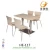 Import Cheap Modern shell canteen diner table and chair used for restaurants HE-42 from China
