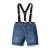 Import Children Clothing Sets Boutique Striped Polo T-Shit And Overall Jeans Summer Clothes from China