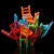 Import Children folding chair DIY balance chair stool folding music parent-child party puzzle table game toy from China