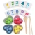 Import Children Math Toys Colorful Beads Chopsticks Clip Beans Wooden Montessori Toys Early Educational Toy from China