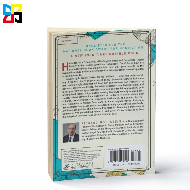 China cheap wholesale new design soft cover law history book printing service