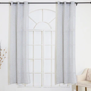 china factory custom 100% Polyester living room curtains and valances