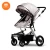 Import China factory lightweight baby pram 3 in 1 custom logo baby stroller with portable basket from China