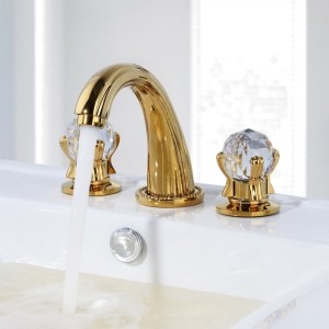China gold royal faucet,3 holes animal faucet mixer,Ti-PVD golden dolphin faucet