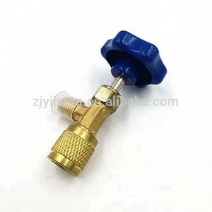 China makes good quality R134a R410a R22 open can tap valve/variable flow control valve