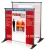 Import China OEM Large outdoor advertising collapsible banner step and repeat stand from China