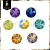 Import China rhinestone factory 8 big 8 small new face 2078 color AB flatback crystal hotfix rhinestone for jewelry making from China