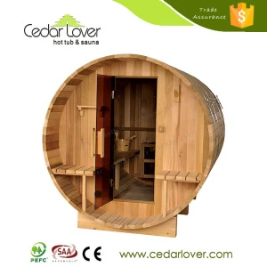 China supplier traditional wooden steam barrel sauna bath room