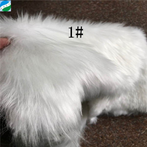 China supplier wholesale high quality white long hair  fake fur   stock fabric