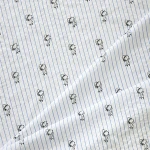 China suppliers cartoon stripe textile material printed ladies dress fabric