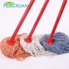 china wholesale cleaning product Cotton floor cleaner mop with wooden handle