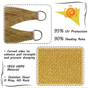 China wholesale market manufacture outdoor HDPE sun shade net /shade sail
