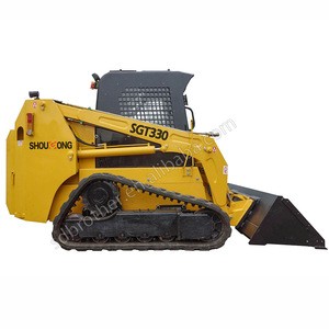 Chinese 1.5 ton Crawler skid steer loader 1500kg track skid steer loader with various attachment