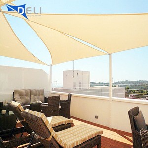 Chinese Exporter Amazon Best Seller Custom 3x3x3m Outdoor Triangle HDPE Sun Shade Sail Net for Balcony