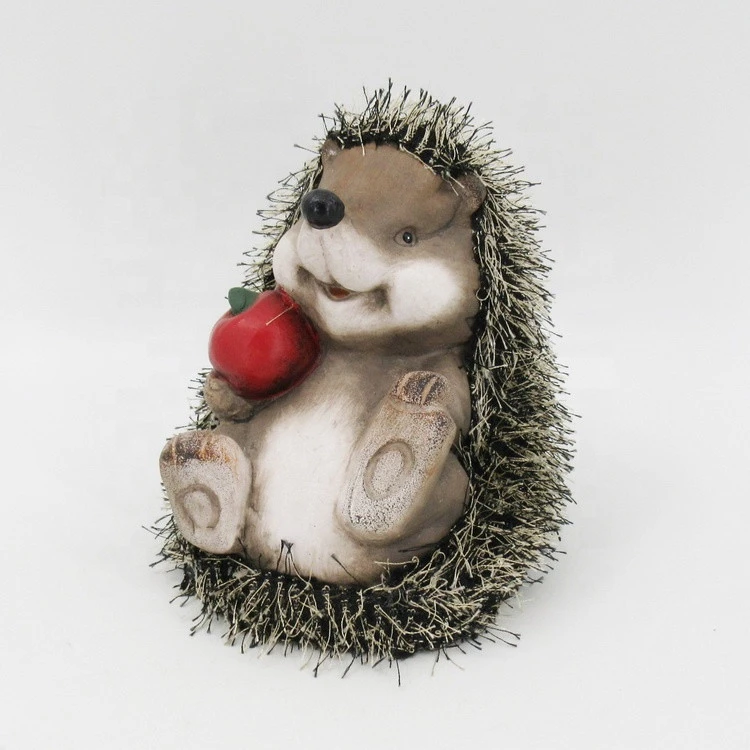 Chinese pottery hedgehog fabric decoration eathenware ceramics hedgehog made by Chinese manufacturers