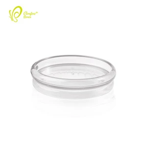 Clear Bathroom Accessories Acrylic Oval Soap Dish for toilet and hotel