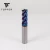 Import CNC Solid carbide Vertical Square End Mill Cutter with Blue Nano Coating HRC65 from China