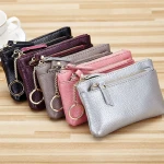 Coin Purse Women Pu Leather Zipper Change Purse Wallet Holders Mini Money Bag
