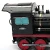 Import Collectible retro red wheels black iron railroad train steam locomotive model from China