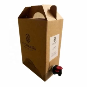 Color logo print 1L/2L/3L/5L/10L/20L disposable plastic tap roasted coffee wine bag in box dispenser with valve