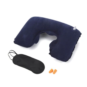 Comfort pillow earplugs and eye mask travel set disposable neck kids travel disposable neck travel pillow for airplane