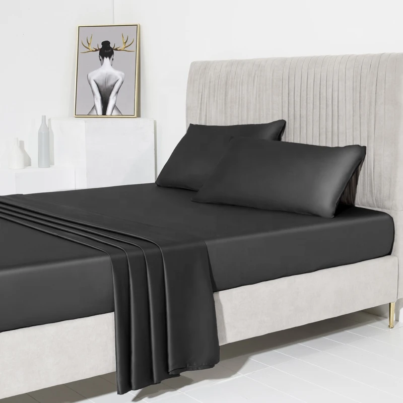 Competitive Price 4pcs 100% Bamboo Bed Sheet Set