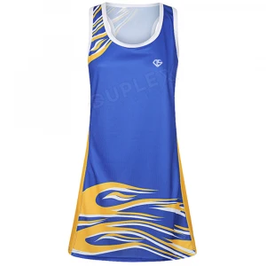Competitive Price Blank Pattern Netball Tennis Dress Uniform Use For Sports
