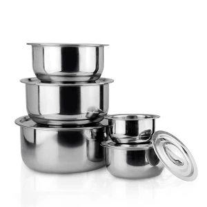 Competitive Price Ideal For Kitchen Chef&#x27; Kitchenware Collection 10-Piece Cookware Set