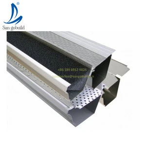 Construction Real Estate Metal Building Materials Green House Roof Rainwater Drainage System Water Channel Aluminum rain gutter