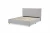Import Contemporary Bedroom Furniture High Headboard gray Upholstered Fabric Bed Frame from China