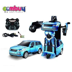 Control  2.4G kids play transform toy rc car remote robot