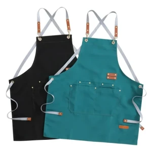 Cooking Cleaning Coffee Bakery Work Bib Restaurant Cotton Canvas Kitchen Apron