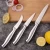 Import Corrosion-resistant Ultra-sharp Tableware Anti-fouling   Wooden Block With Sharpener Stainless Steel Blades Kitchen Knife   Set from China