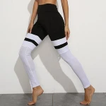 Cowinner Woman Compression Leggings Control Workout Legging High Waist Mesh Yoga Leggings