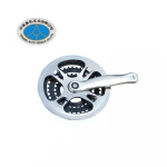 crankset bicycle chainwheel aluminum & steel both available