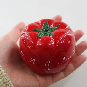 Creative Twist 60 Minutes Tomato Shaped Kitchen Timer/Novelty Mechanical Counting Down Tomatoes Style Food Cooking Kitchen Timer
