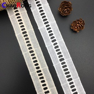 CRT0082B embroidery middle ladder cotton lace trim