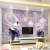 Import Custom 3d Flower Swans Designed Wall Papers Rolls Wallpaper Mural Home Living room Wall Decoration Romantic Purple Color Texture from China